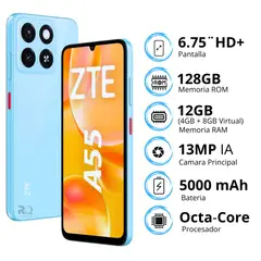 ZTE - CELULAR BLADE A55 4+128 4G LTE AZUL SS