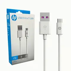 HP - Cable Cargador Para Celular USB20 A a USB-C DHC-TC100-1M Blanco
