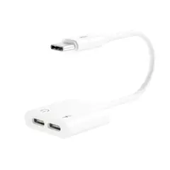 XO ACCESORIOS - ADAPTADOR CONECTOR XO-NB172C DE AUDIO Y CARGA TIPO C