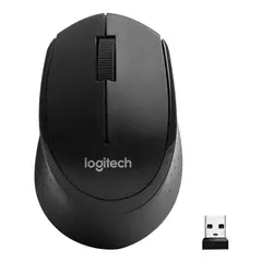 LOGITECH - Mouse silencioso M330 inalambrico Negro