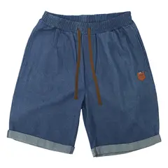 BLWOENS - Pantalones cortos de verano para hombres - Azul