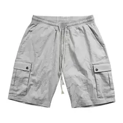 BLWOENS - Pantalones cortos de verano para hombres - Gris