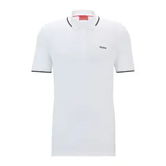 HUGO BOSS - Hugo - Polo slim fit de algodón elástico con logo estampado