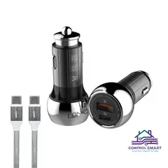 LDNIO - Cargador de Auto Fast Charging 3.0 para Galaxy S20 Ultra, S21, Plus