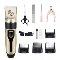 GENERICO - Kit Cortadora Inalámbrica Para Mascota + Accesorios Completo