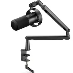 FIFINE - Micrófono T688 BLACK con brazo Dinámico