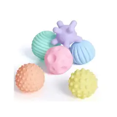 GENERICO - Pelotas sensoriales Pastel set x 6 pcs caja