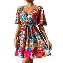 BLWOENS - Vestido casual de para mujeres - Rosa