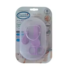 GENERICO - SET DE MANICURE PARA BEBÉ CON TAPA PROTECTORA LILA