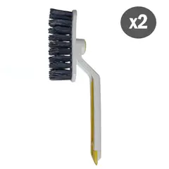 GENERICO - Set x2 Cepillos Pinza Limpieza de Carro Hogar