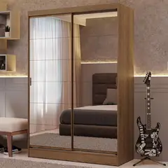 MADESA - Ropero Luke 2 Puertas Corredizas con Espejos