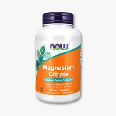 NOW - Magnesium Citrate 400mg Caps 120 Vcaps