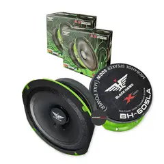 BLACK - Parlantes Medios Hawk 65Pulg Comptencia Open Show 600w