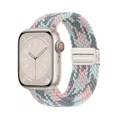 GENERICO - CORREA IMANTADA NYLON WATCH DE 38-40-41 mm y 42 mm SERIE 10 PINK