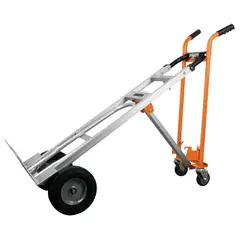 TRUPER - Carreta de carga convertible de aluminio soporta 350Kg