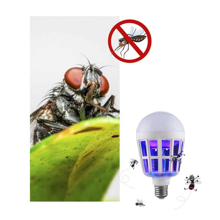 FOCO Led Eléctrico Mata Zancudos Mosquitos Mosca