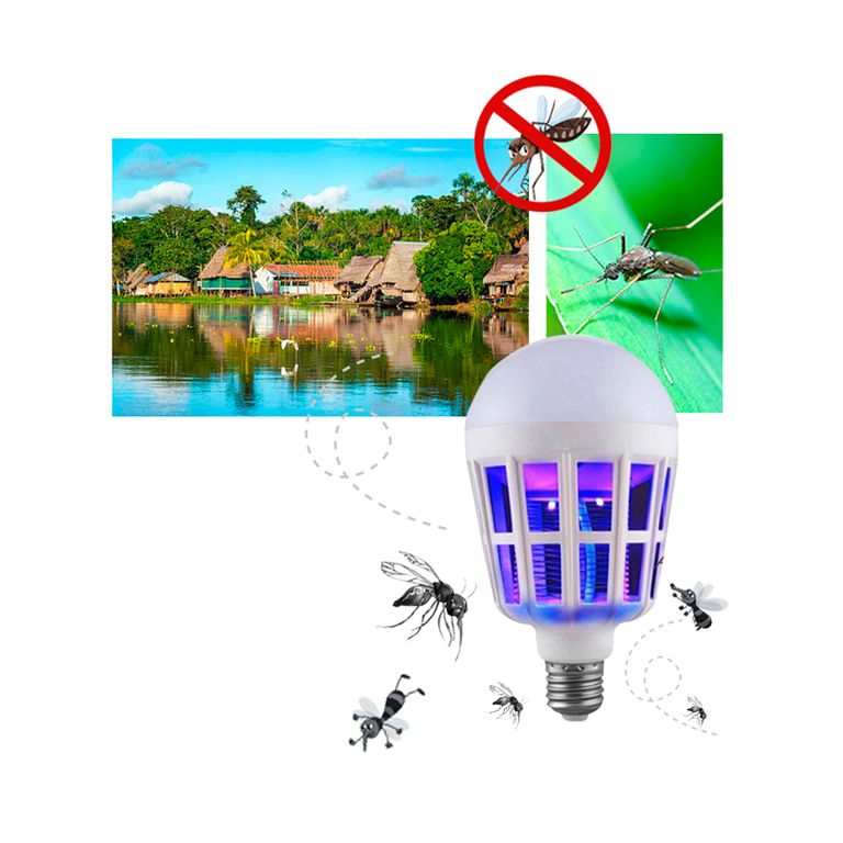 FOCOS Pack 2 unds Mata Zancudos Mosquitos etc