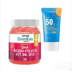 GENERICO - DHA PRENATAL ADULTOS GOMITAS SOTTCOR + REGALO BLOQUEADOR REFRESCANTE