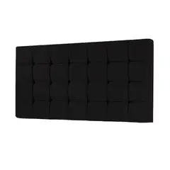 MAVISAC - Cabecera Cubes Dos Plazas Color Negro - Tela