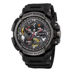 SKMEI - Reloj SmartWatch S251 Hombre Deportivo IP68 Android iOS - Negro