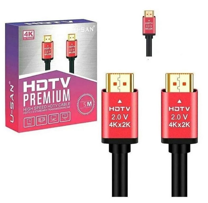 Cable Hdmi 4k Premium - Punta Dorada - Ultra Hd 3 Metros