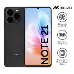 GENERICO - Celular MEIZU Note 21 Dual SIM 4GB RAM 256GB 6.74" Negro