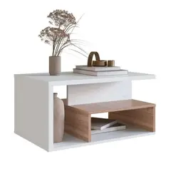 GENERICO - Mesa de Centro Aatto Color Duna y Blanco - Muebles Gaudi