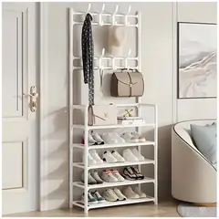 GENERICO - Estante Organizador Zapatera Multiusos 5 Niveles 172x80x275 - Blanco