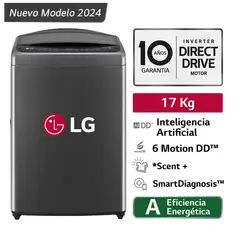 LG - Lavadora 17kg Carga Superior Inteligencia Artificial Negro Claro WT17BV6T