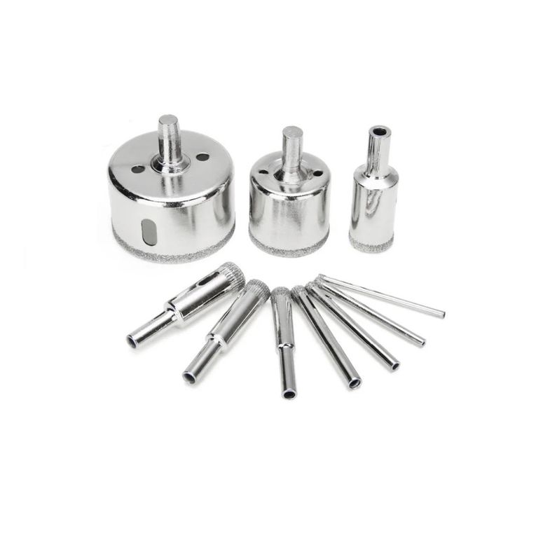 Brocas Diamantadas X 10 Piezas Vidrio Porcelanato Cerámico