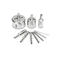 GENERICO - Brocas Diamantadas X 10 Piezas Vidrio Porcelanato Cerámico