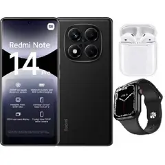 XIAOMI - Redmi Note 14 Pro 4G 256GB Negro + Audifonos + Smartwatch
