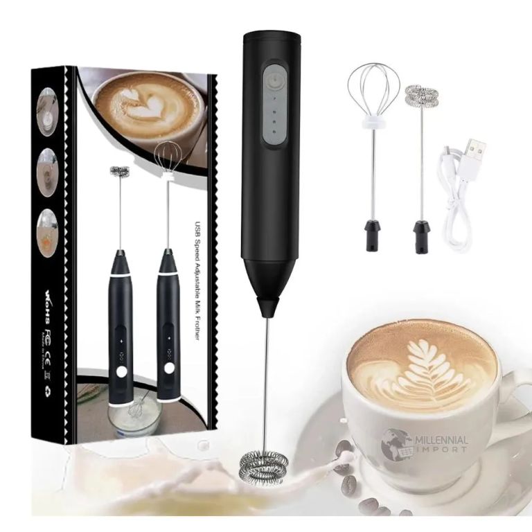 Mini Batidora Espumadora Electrica Recargable para Capuchino