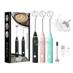 GENERICO - Mini Batidora Espumadora Electrica Recargable para Capuchino