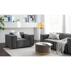 GENERICO - Sofá 1 Cuerpo Vitoriano - Gris