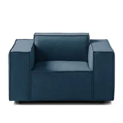 GENERICO - Sofá 1 Cuerpo Vitoriano - Azul Claro