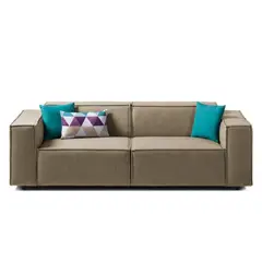 GENERICO - Sofá 2 Cuerpos Vitoriano - Beige Oscuro