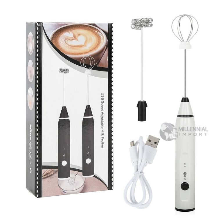 Mini Batidora Espumadora Electrica Recargable para Capuchino