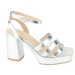 CHALADA - Sandalia Mujer Plateado Casual Sussi-3