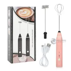 GENERICO - Espumador de Leche Eléctrico 2 en 1 Carga USB