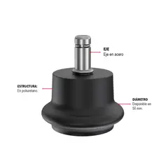 OFIDEAS - Pack 5 Regaton Para Sillas De Oficina