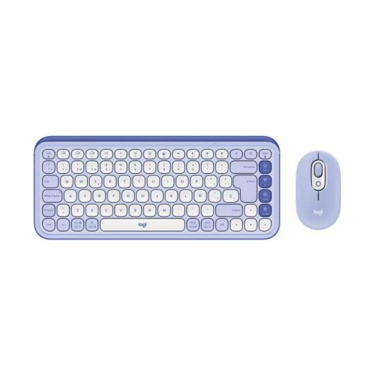 TECLADO MOUSE POP ICON BLUETOOTH INALAMBRICO LILA
