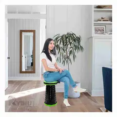 RYBIU IMPORT - Asiento Idoneo para Camping y Plegable Verde Y+Gift Stickers