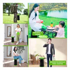 RYBIU IMPORT - Banca Util para Exterior en Verde Y+Regalo Ligas para Peinar