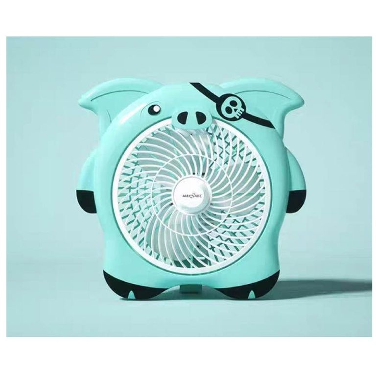 Ventilador de escritorio o mesa turquesa
