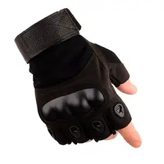 GENERICO - Guantes Tácticos Mitones Moto Gym Bicicleta Deportes Sport - Negro M