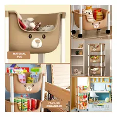 RYBIU IMPORT - Repisa Resistente de Juguetes Marron Y+Ligas de Regalo