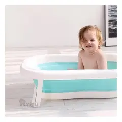 RYBIU IMPORT - Bañera Plegable Resistente para Bebes en Color Verde