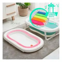 GENERICO - Bañadera Util Armable de Tono Verde Y+Banderitas Adhesivas