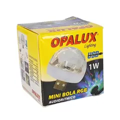 GENERICO - Mini Foco Fiesta Luces De Colores Led 1w Usb Portátil